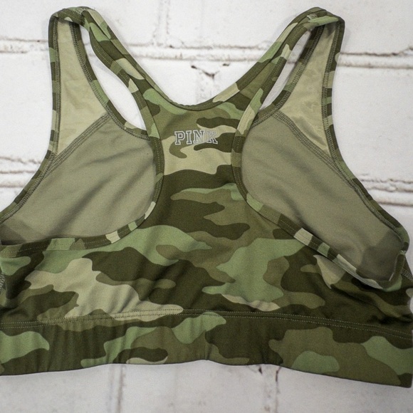 PINK VICTORIA'S SECRET CAMO UNLINED SPORTS BRA - Picture 2 of 6